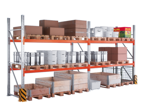 META Palettenregal MULTIPAL für 12 Paletten, 2870 mm breit, 4 Lagerebenen