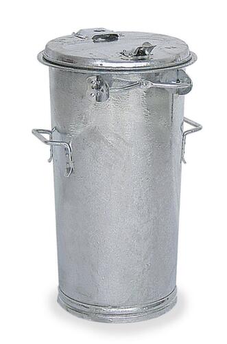 System-Mülltonne aus verzinktem Stahl