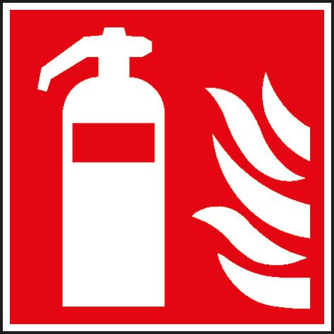 Langnachleuchtendes Brandschutzschild