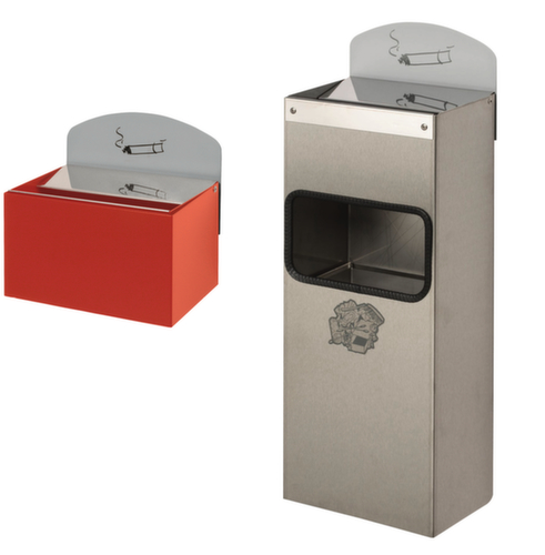 Wandascher mit Rückwandschild