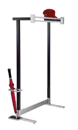 Reihengarderobe Montana, silber/anthrazit