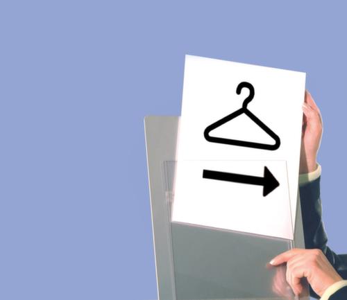 Infoschild für Prospektständer