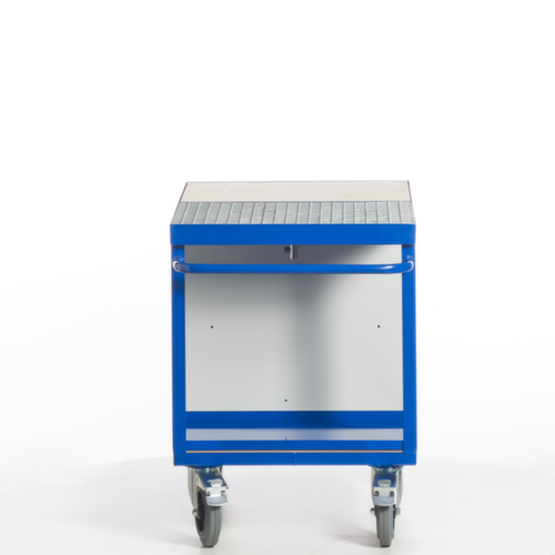 Rollcart Umwelt-Werkstattwagen mit öldichter Wanne und Gitterrost, Traglast 600 kg, Ladefläche 1150 x 700 mm