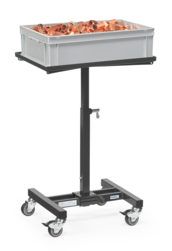 fetra Materialständer GREY EDITION mit Rasterhöhenverstellung, Traglast 150 kg, Höhe 995 mm