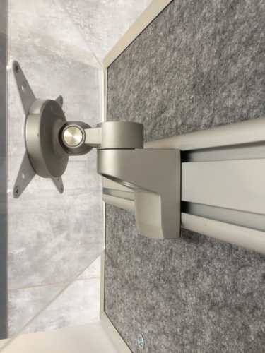 Bildschirmhalter für Trennwand mit Orgaschiene