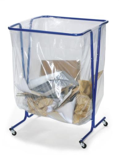 Fahrbarer Großvolumen-Müllsackständer, für 600-Liter-Säcke, blau