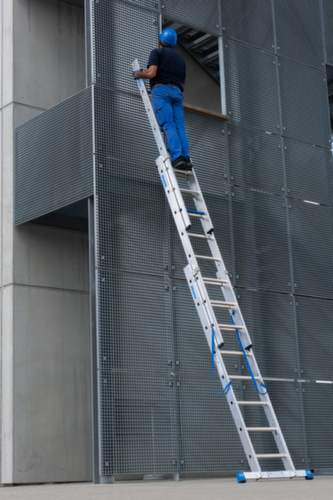 Krause Vielzweckleiter STABILO® Professional +S, 3 x 8 rutschsicher profilierte Sprossen und Stufen