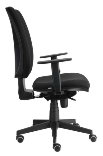 Drehstuhl Solid mit Armlehnen, schwarz