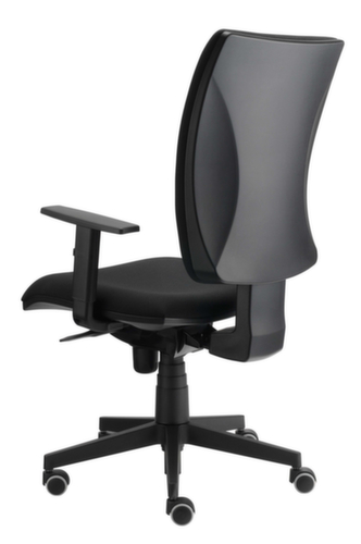 Drehstuhl Solid mit Armlehnen, schwarz