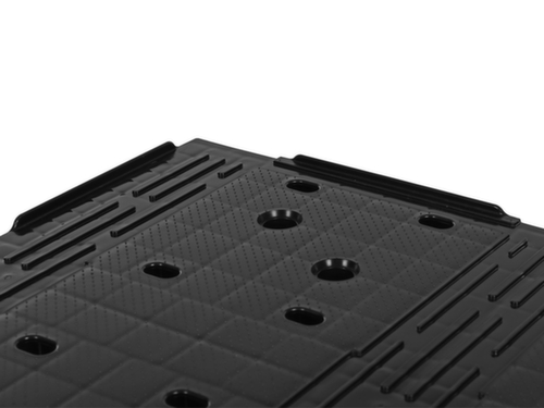 Halbformatpalette D2 mit Rand, Polypropylen, Länge x Breite 800 x 600 mm