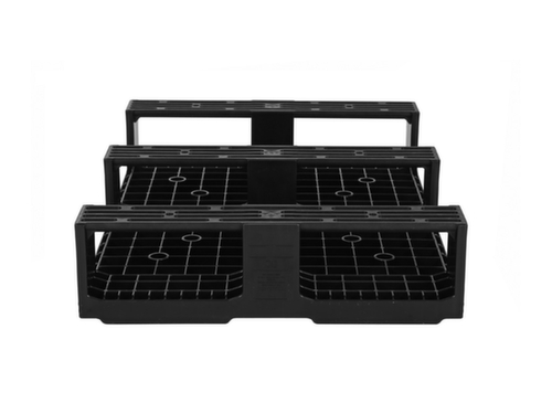 Halbformatpalette D2 mit Rand, Polypropylen, Länge x Breite 800 x 600 mm