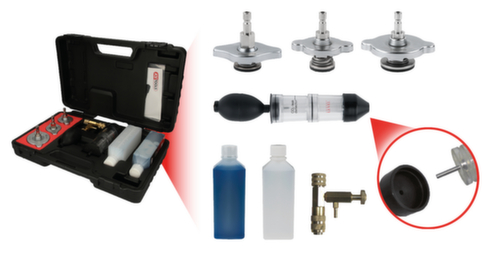 KS Tools CO2-Zylinderkopf-Lecktest-Satz