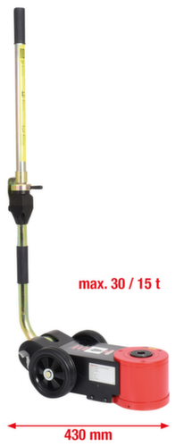 KS Tools Lufthydraulischer Wagenheber 30 t / 15 t