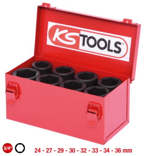 KS Tools 3/4" Sechskant-Kraft-Stecknuss-Satz