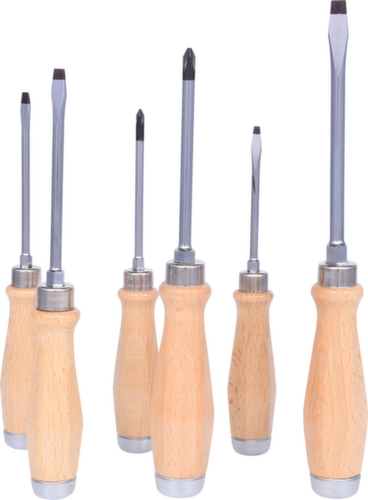 KS Tools ERGOTORQUE WOODmax Schlag-Schraubendreher-Satz