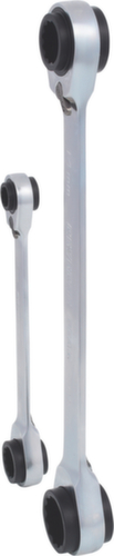 KS Tools 4 in 1 GEARplus umschaltbar Doppel-Ratschenringschlüssel-Satz