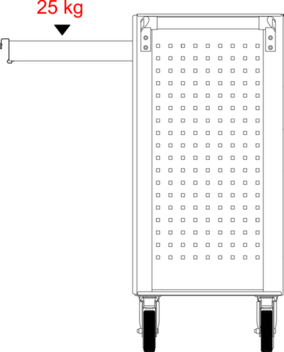KS Tools ECOline SCHWARZ/ROT Werkstattwagen mit 7 Schubladen und 215 Premium-Werkzeugen
