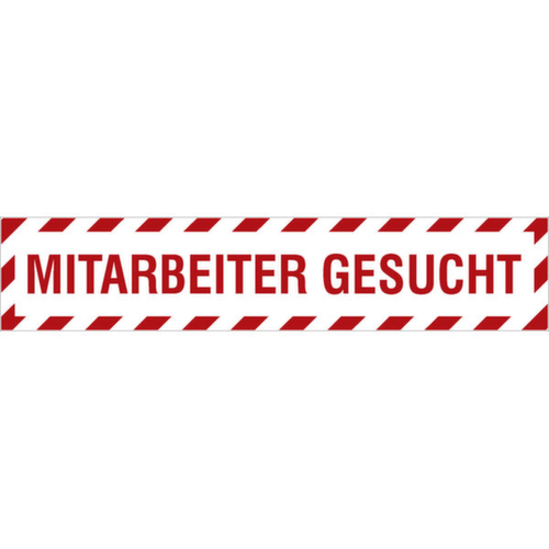 Kfz-Hinweisschild SafetyMarking®, "Mitarbeiter gesucht"