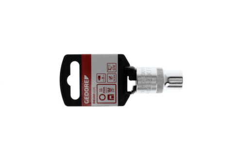GEDORE R61001106 Steckschlüsseleinsatz 1/2" 6-kant 11 mm Länge 38 mm