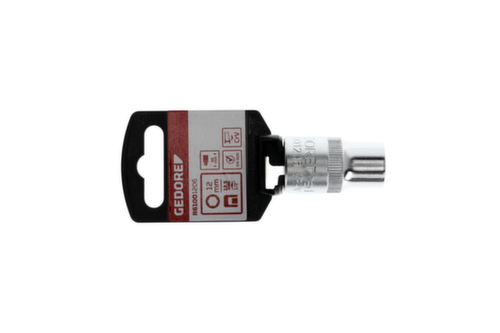 GEDORE R61001206 Steckschlüsseleinsatz 1/2" 6-kant 12 mm Länge 38 mm