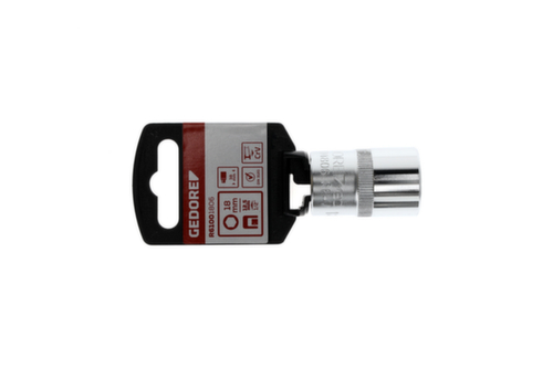 GEDORE R61001806 Steckschlüsseleinsatz 1/2" 6-kant 18 mm Länge 38 mm
