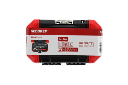 GEDORE R49003016 Steckschlüssel-Satz 1/4" 4-13mm 16-teilig