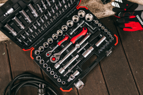 GEDORE R46003094 Steckschlüssel-Satz 1/4"+1/2" 94-teilig