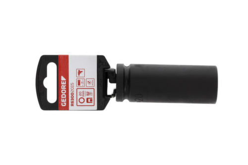GEDORE R63002015 Kraftschraubereinsatz 1/2" 6-kant 20 mm Länge 78 mm