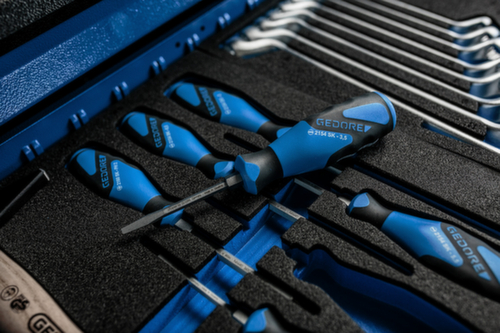 GEDORE 2154SK 3,5 3K-Schraubendreher mit Schlagkappe Schlitz 3,5 mm