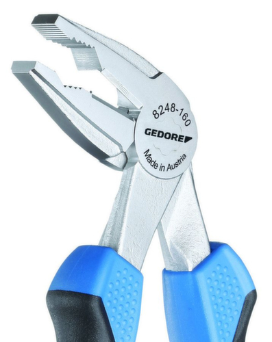 GEDORE 8248-160 JC Gewinkelte Kombinationszange 160 mm 2-K-Griff