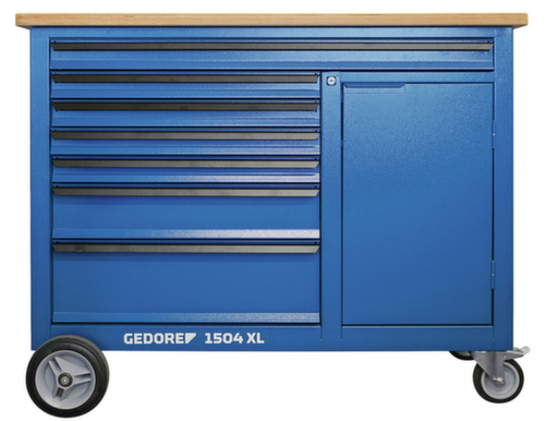 GEDORE 1504 XL-S-198 AGRAR Werkbank mit Basis-Sortiment 198-tlg