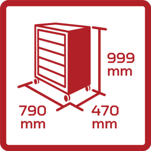 GEDORE R20202207 Wks.Wagen GEDMaster 7 Schubl.