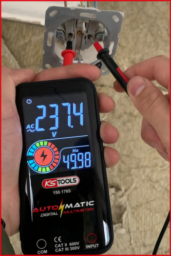 KS Tools Automatik Digital-Multimeter inkl. Prüfspitzen