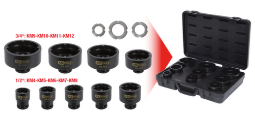 KS Tools Nutmuttern-Schlüssel-Satz