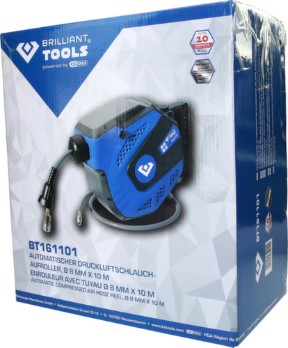 Brilliant Tools Automatischer Druckluftschlauch-Aufroller
