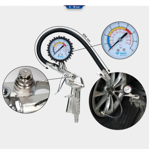 Brilliant Tools Reifenfüllmesser