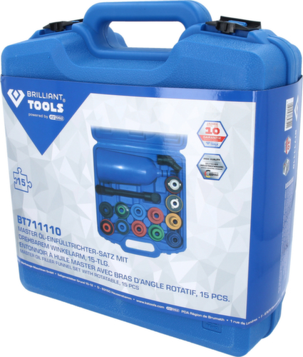 Brilliant Tools MASTER Öl-Einfülltrichter-Satz mit drehbarem Winkelarm