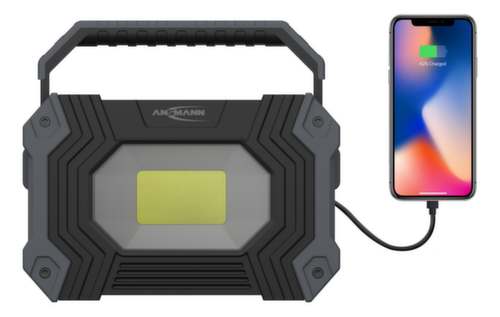 Ansmann Flutlichtstrahler mit 2 Leuchtenköpfen