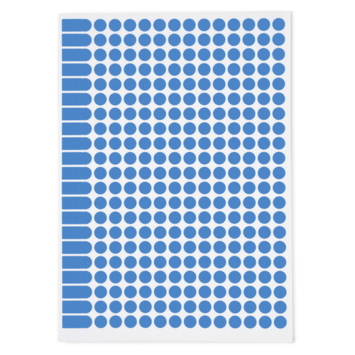 Farbige Markierungspunkte auf DIN A5 Bogen 15 mm