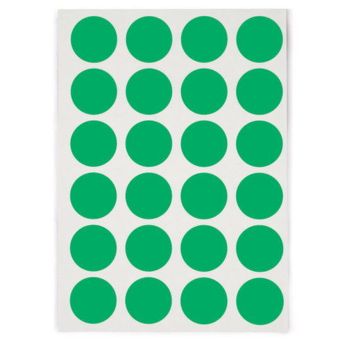 Farbige Markierungspunkte auf DIN A5 Bogen 30 mm