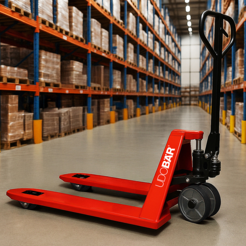 UDOBÄR Palettenhubwagen, 2500 kg Traglast, Polyurethan/Nylon