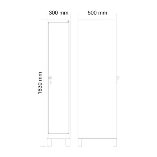 C+P Schulspind Evolo PLUS mit Füßen