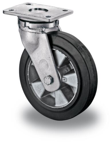 BS-ROLLEN Roue en caoutchouc plein élastique pour fortes charges force max. 450 kg