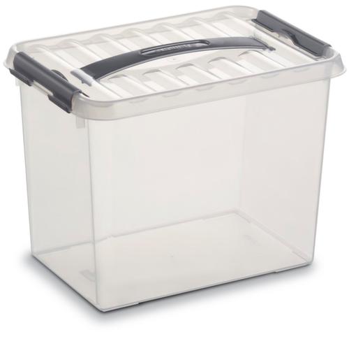 Conteneur de stockage gerbable transparent