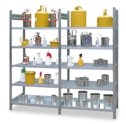 Rack pour produits dangereux pour bidons