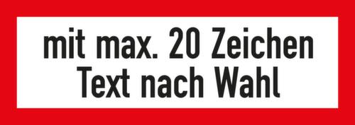 Panneau incendie texte au choix