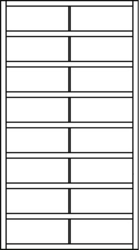 PAVOY Armoire à casiers Basis, 16 compartiments