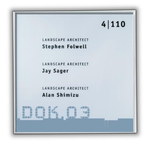 Plaque de porte NewAge en verre acrylique