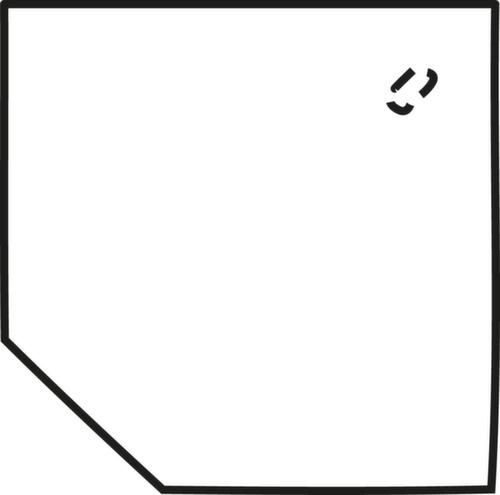 Gera Angle de liaison anguleux Milano 90° pour piètement en C