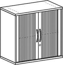 Gera Armoire à rideaux transversaux Milano